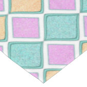 Pastell-Harlekin-Prisma-Diamantmuster Tischdecke (Schrägansicht)