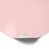 Pastell-Hasen-Wildblumen-Illustration Poster (Ecke)