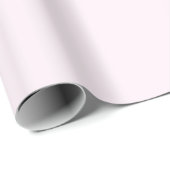 Pastell Hellrosa Weiß Einfarbige Farbe Geschenkpapier (Rolleneckpunkt)