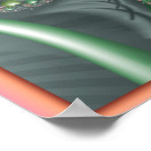 Pastell-Herz-Spirale Poster (Ecke)