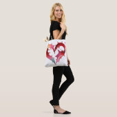 Pastell-Herz-Tragetasche Tasche (Am Model)