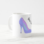 Pastell-High Heels für weibliche Boss Lady Shoes Kaffeetasse (Vorderseite Links)