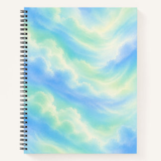 Pastell-Himmel-Ästhetik-Notizbuch | Traumhafte bla Notizblock