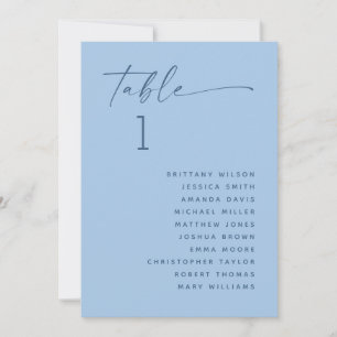 Pastell Himmelblau Hochzeit Küsten Sitzordnung Einladung