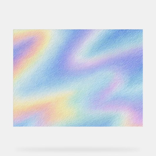 Pastell-Himmelsdrift Acrylschild (Vorderseite)