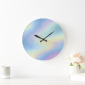 Pastell-Himmelsdrift Große Wanduhr (Zuhause)