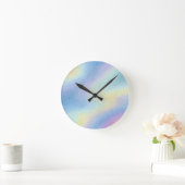 Pastell-Himmelsdrift Runde Wanduhr (Zuhause)