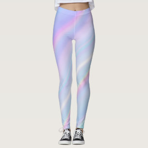 Pastell-Holografischer Gradient-Irideszent Leggings