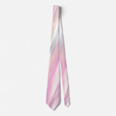 Pastell-Holografisches-Abstraktes-Fluss-Design Krawatte (Vorderseite)