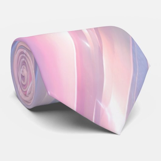 Pastell-Holografisches-Abstraktes-Fluss-Design Krawatte (Gerollt)