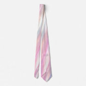 Pastell-Holografisches-Abstraktes-Fluss-Design Krawatte (Rückseite)