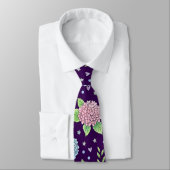Pastell-Hortensien Krawatte (Gebunden)