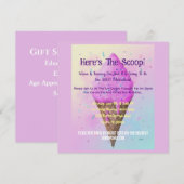 Pastell Ice Creme Cone Tropffel (Vorne/Hinten)