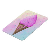 Pastell Ice Creme Cone Tropffel Magnet (Linke Seite)