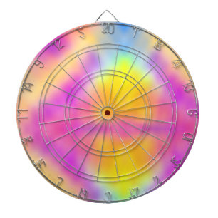 Pastell Iridescent farbenfrohe Farbgestaltung Dartscheibe