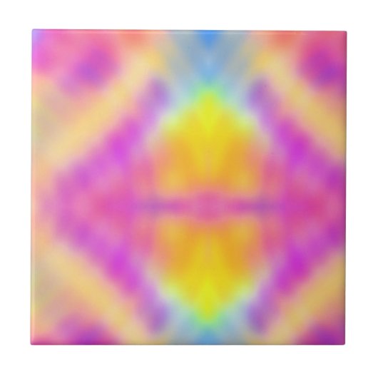 Pastell Iridescent farbenfrohe Farbgestaltung Fliese (Vorderseite)