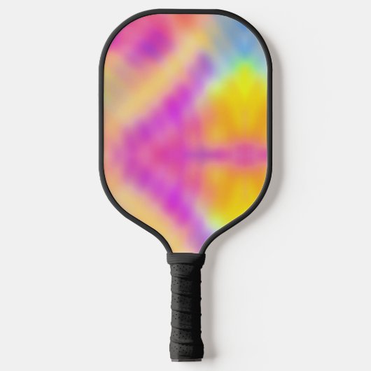 Pastell Iridescent farbenfrohe Farbgestaltung Pickleball Schläger (Vorderseite)