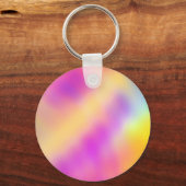 Pastell Iridescent farbenfrohe Farbgestaltung Schlüsselanhänger (Vorderseite)