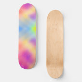 Pastell Iridescent farbenfrohe Farbgestaltung Skateboard (Vorderseite)