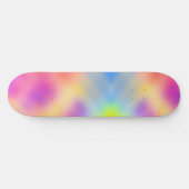 Pastell Iridescent farbenfrohe Farbgestaltung Skateboard (Horizontal)