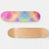 Pastell Iridescent farbenfrohe Farbgestaltung Skateboard (Horizontal)