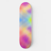 Pastell Iridescent farbenfrohe Farbgestaltung Skateboard (Vorderseite)