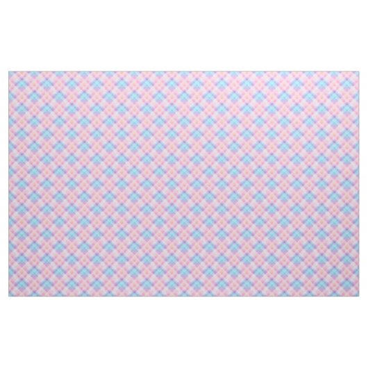 Pastell Kariert Stoff (Fat Quarter (45,7 x 55,9 cm))