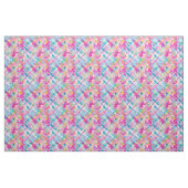 Pastell Karierte Blüten Stoff (Fat Quarter (45,7 x 55,9 cm))