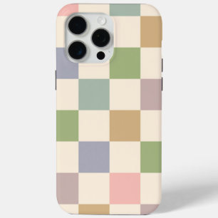 Pastell kariertes geometrisches Retro-Nahtlosmuste Case-Mate iPhone Hülle