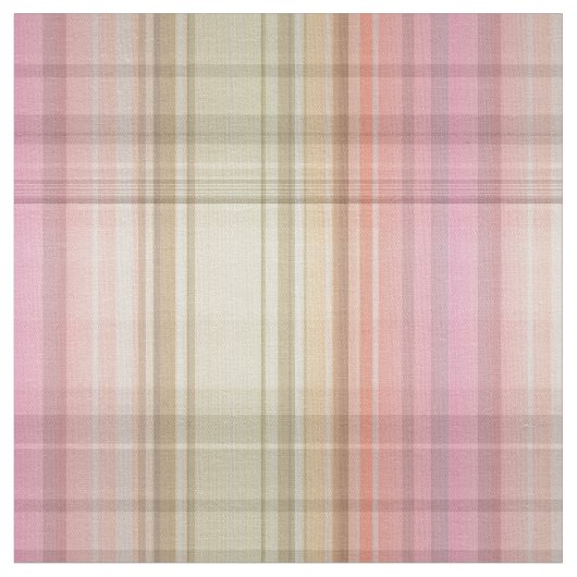 Pastell Kariertes Ostergebirge Gelb Rosa Stoff (Nahaufnahme)