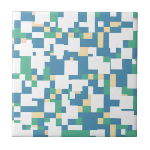 Pastell-Karo-Moderne Cottagecore-Frühlingshäuser Fliese