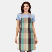 Pastell-Karomuster in horizontal Streifen Schürze (Getragen)