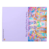 Pastell-Kätzchen Snailmail-Schreibwaren Notizblock (Vorderseite)