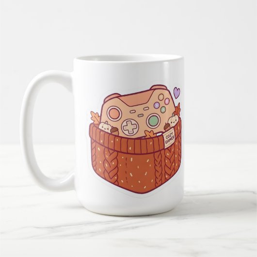 Pastell Kawaii Cozy Gamer Controller Pullover Tass Kaffeetasse (Links)