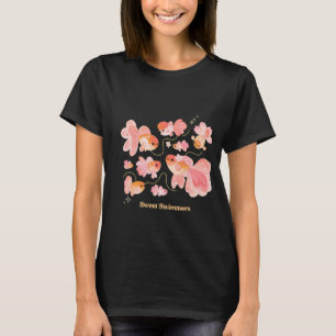 Pastell Kawaii Goldfisch-Schuldesign T-Shirt