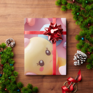 Pastell Kawaii Spielzeug Kreatur Kunst Geschenkpapier