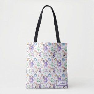 Pastell Kawaii Tier Süß Wasserfarbe Ästhetik Tasche