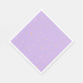 Pastell Konfetti und Sterne Serviette (Ecke)