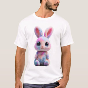 Pastell Kosmische Flausch Häschen Männer T-Shirt