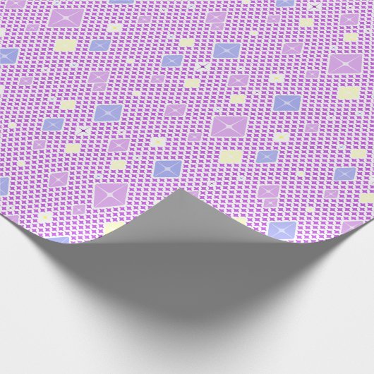 Pastell-Kristall-Stern-Muster Geschenkpapier (Ecke)