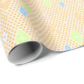 Pastell-Kristall-Stern-Muster Geschenkpapier (Rolleneckpunkt)