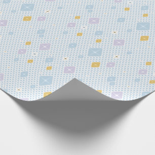 Pastell-Kristall-Stern-Muster Geschenkpapier