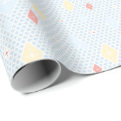 Pastell-Kristall-Stern-Muster-Wrap-Papier Geschenkpapier (Rolleneckpunkt)