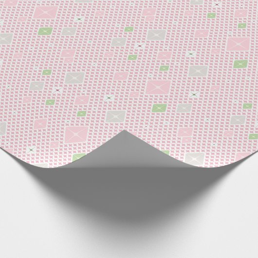 Pastell-Kristall-Stern-Muster-Wrap-Papier Geschenkpapier (Ecke)
