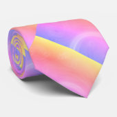 Pastell-Kunst Vaporwave abstrakte Digital Krawatte (Gerollt)