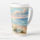 Pastell-Küstendünen Aquarell Milchtasse (Rechte Ecke)