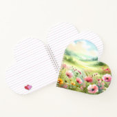 Pastell-Landschaft einer Wildblumenwiese Notizblock (Innenseite)