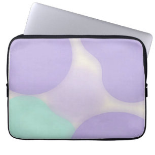 Pastell-Lavendel-Blob Organisches Abstrakt Laptopschutzhülle