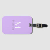 Pastell-Lavendel - personalisiert  Gepäckanhänger (Vorderseite (Horizontal))