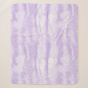 Pastell-Lavendel-Tie-Dye-Wasserfekteffekt Sherpadecke
